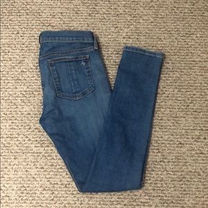 Rag & bone skinny blue jeans